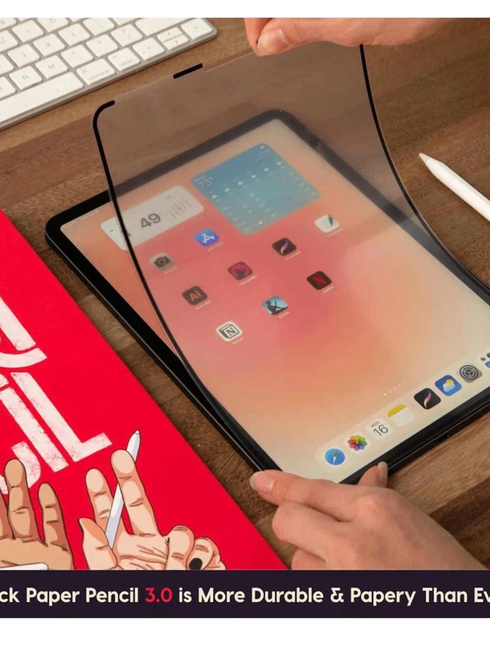 Astropad Rock Paper Tablet Screen Protector Paper-like with Pencil Nibs